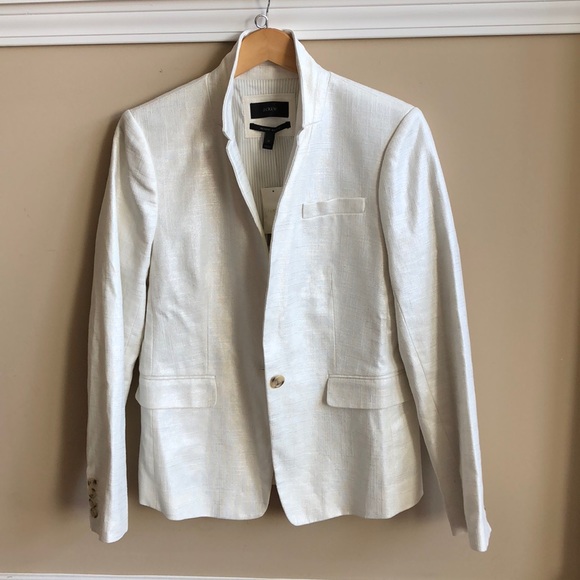 J. Crew Jackets & Blazers - NWT J. Crew Regent Blazer in Metallic Linen, 12.